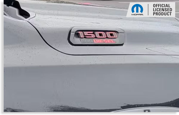 1500 ECO DIESEL Hood Emblem Overlay Decals