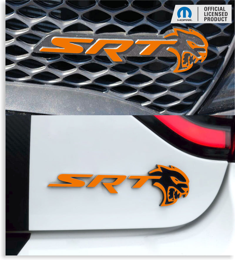 SRT Emblem Overlay Decals - 2018-2023 Dodge Charger SRT Hellcat