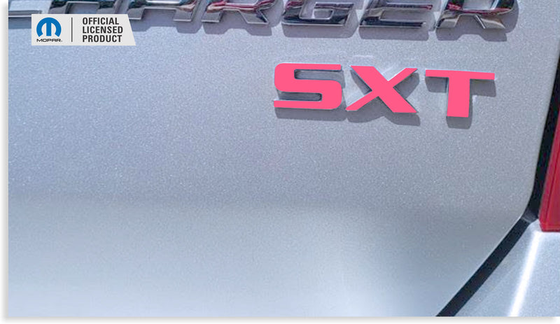 SXT Trunk Emblem Overlay Decal  - Dodge Charger SXT