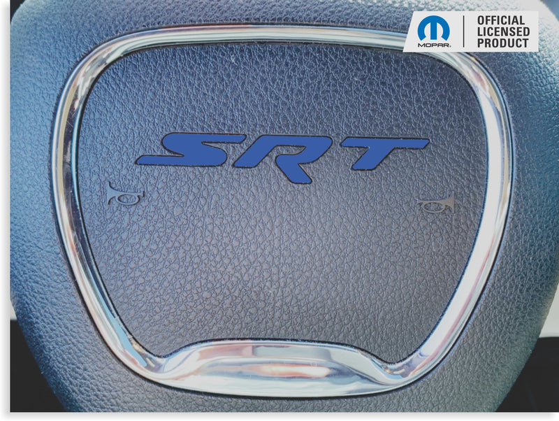 SRT Steering Wheel Emblem Overlay Decal   - 15-23 Challenger SRT