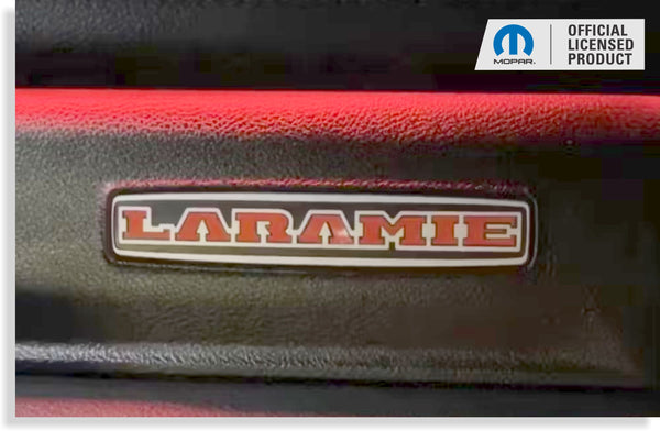 LARAMIE Glove Box Inlay Decal  - 2019 2020 2021 2022 2023 2024 Ram Laramie