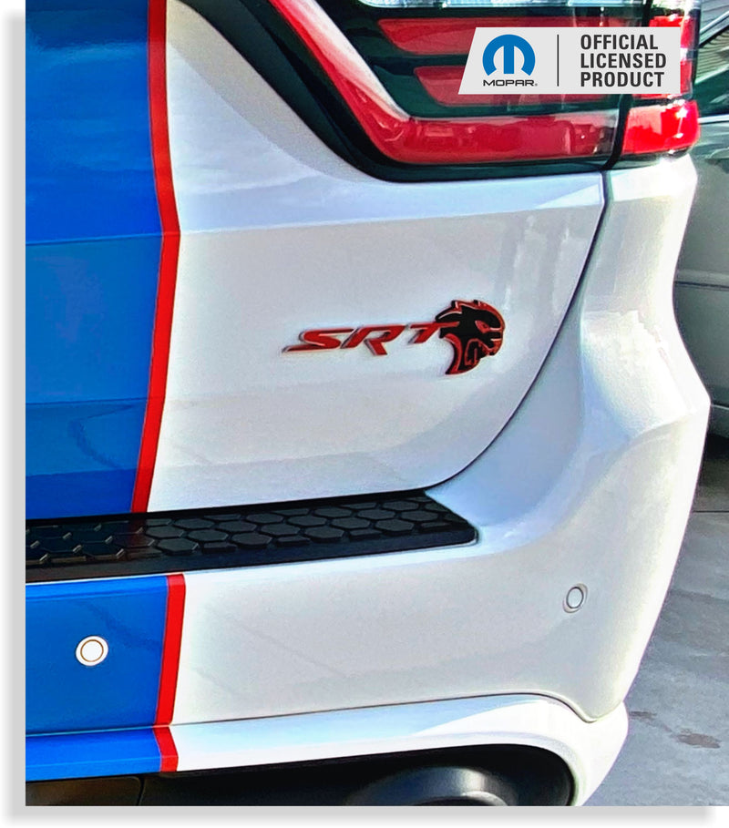 Durango SRT Hellcat Grille and Liftgate Emblem Overlay Decals