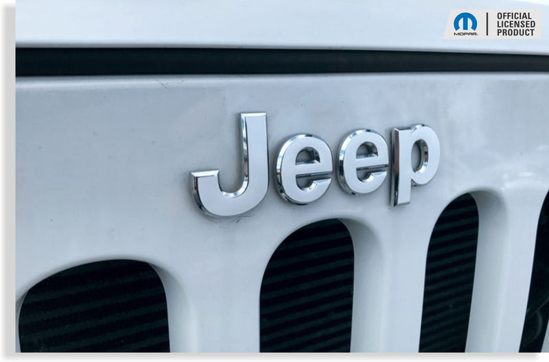 Jeep Grille Emblem Overlay Decal Sticker  - 07-18 Wrangler JK