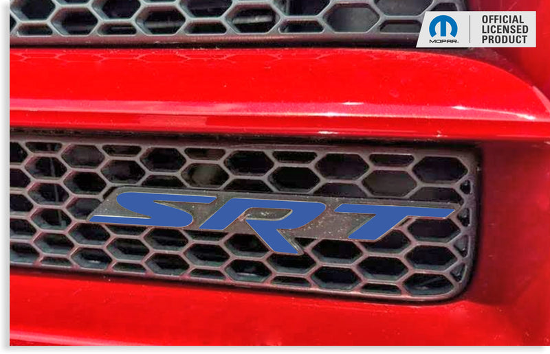 SRT Grille Emblem Overlay Decal  - 2006-2014 Charger SRT8