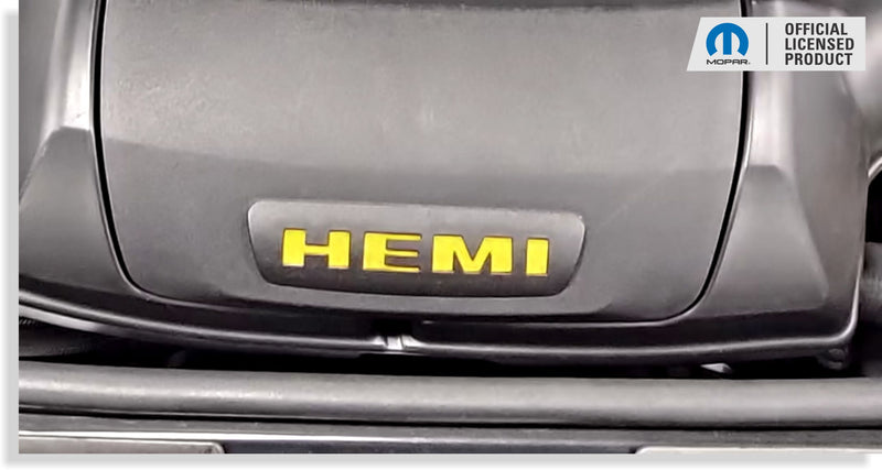 HEMI Air Cleaner Resonator Lettering Inlay Decal - Durango R/T