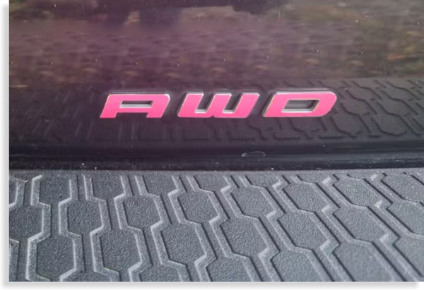 AWD Emblem Overlay Decal - 2011-2014 Dodge Charger