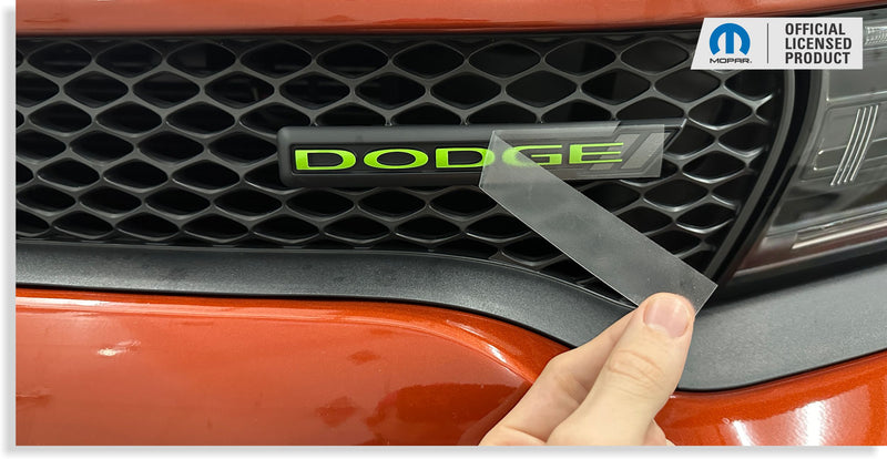 DODGE Grille Emblem Overlay Decal -  2013-2023 Charger