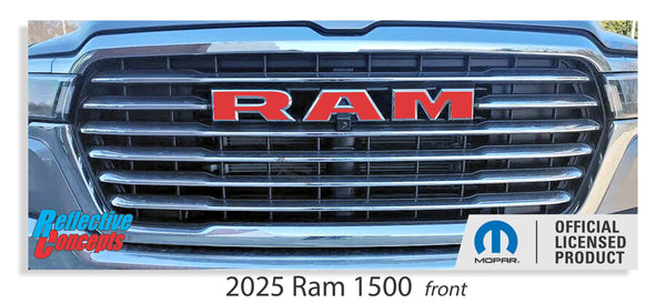 RAM Grille Emblem Overlay Decal   - 2025 Ram 1500