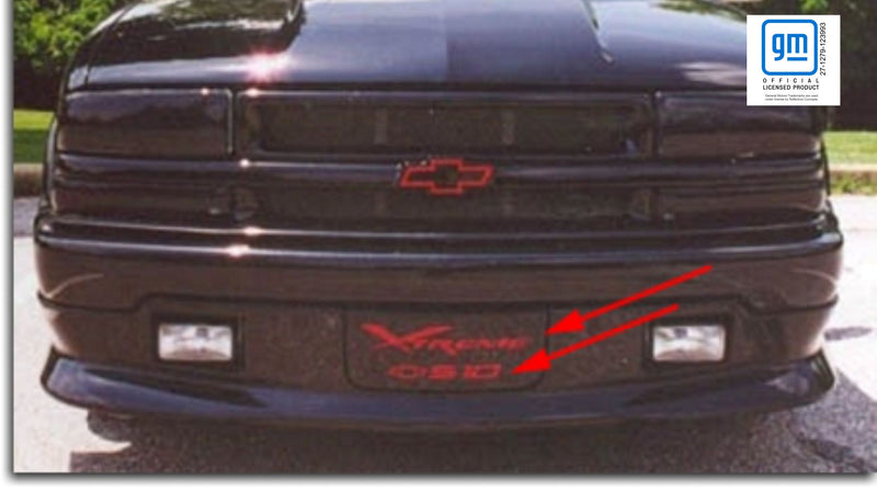 Front Plate Filler Inlay Decals - Xtreme S10, Blazer